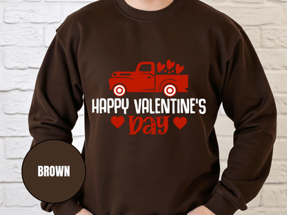 "Happy Valentine Days" Valentine's Day Sweatshirt, (Gildan 18000) VD020