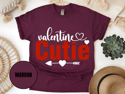 "Valentine Cutie, Valentine's Day" T-Shirt, (Gildan 5000) VD028