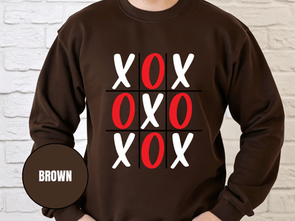 "XOXOXO" Valentine's Day Sweatshirt, (Gildan 18000) VD015