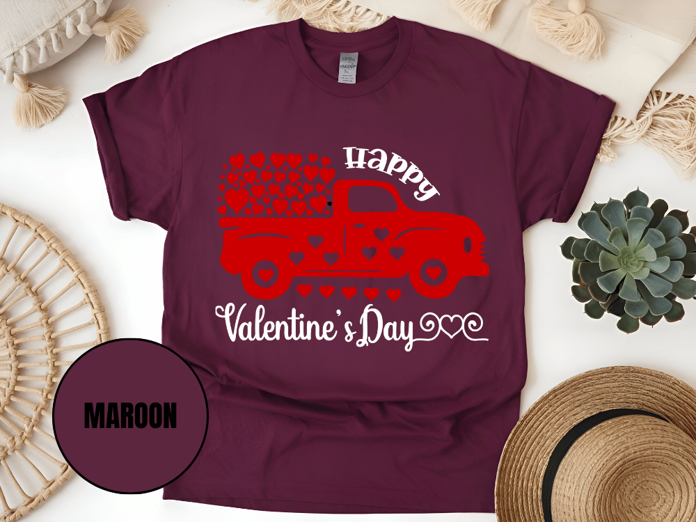 "Happy Valentine's day" T-Shirt, (Gildan 5000) VD006
