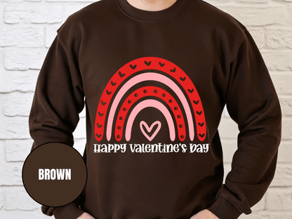 "Happy Valentine's Day" Valentine's Day Sweatshirt, (Gildan 18000) VD005
