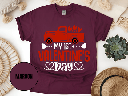 "My First Valentine's day" T-Shirt, (Gildan 5000) VD024