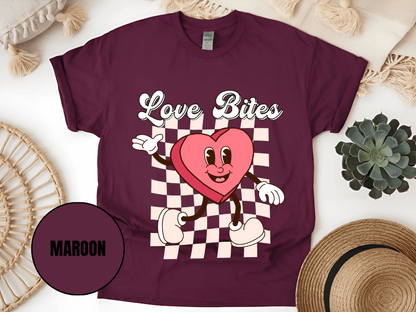 "Love Bites , Valentine's Day" T-Shirt, (Gildan 5000) VD046