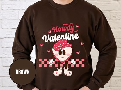 "Howdy Valentine" Valentine's Day (Gildan 18000) VD043