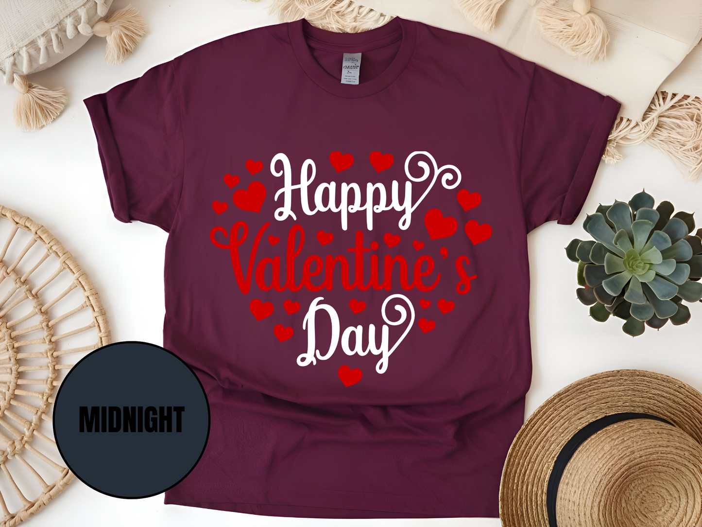 "Happy Valentine's day" T-Shirt, (Gildan 5000) VD002