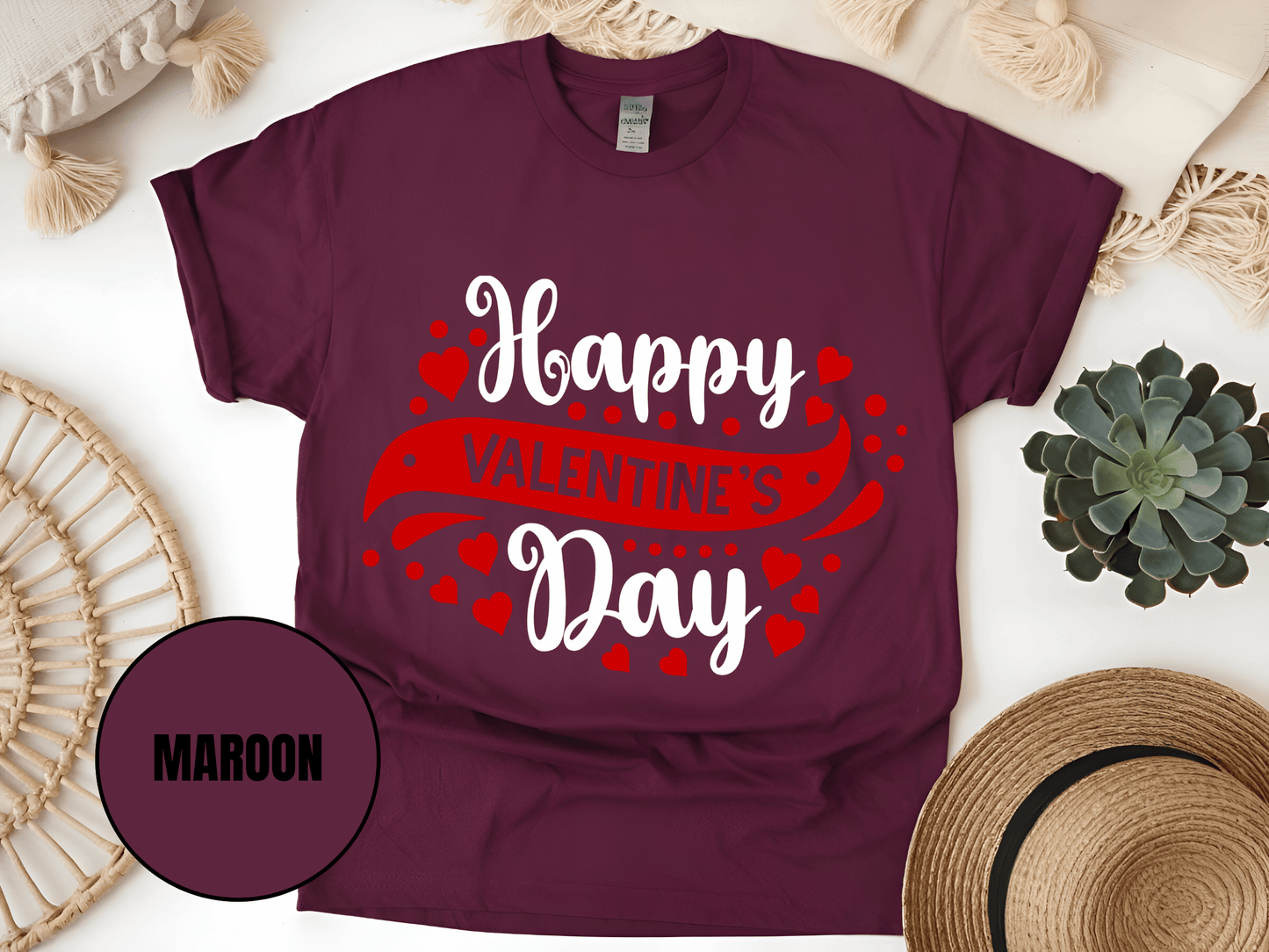 "Happy Valentine's day" T-Shirt, (Gildan 5000) VD003