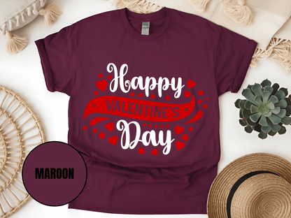 "Happy Valentine's day" T-Shirt, (Gildan 5000) VD003