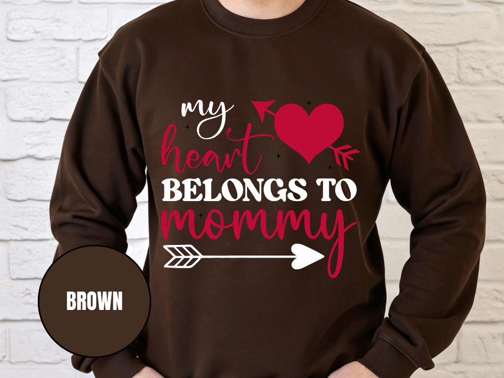 "My Heart Belongs to My Mommy" Valentine's Day (Gildan 18000) VD054