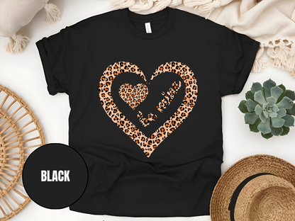 "Be Mine Leopard Design" T-Shirt, (Gildan 5000) VD065