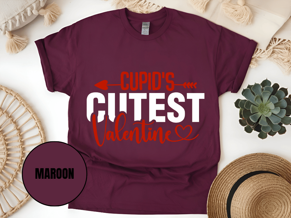 "Cupid's Cutest Valentine's day" T-Shirt, (Gildan 5000) VD018