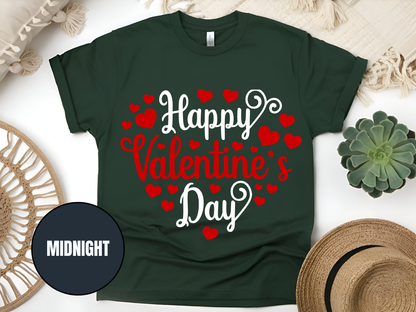 "Happy Valentine's day" T-Shirt, (Gildan 5000) VD002