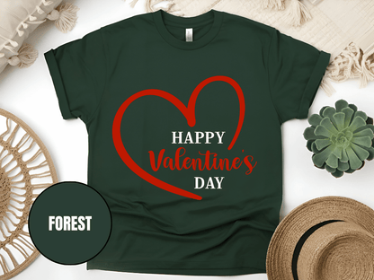 "Happy Valentine's day" T-Shirt, (Gildan 5000) VD019