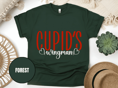 "Cupid's Wingman, Valentine's day" T-Shirt, (Gildan 5000) VD017