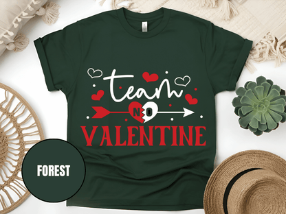 "Team Valentine, Valentine's Day" T-Shirt, (Gildan 5000) VD031