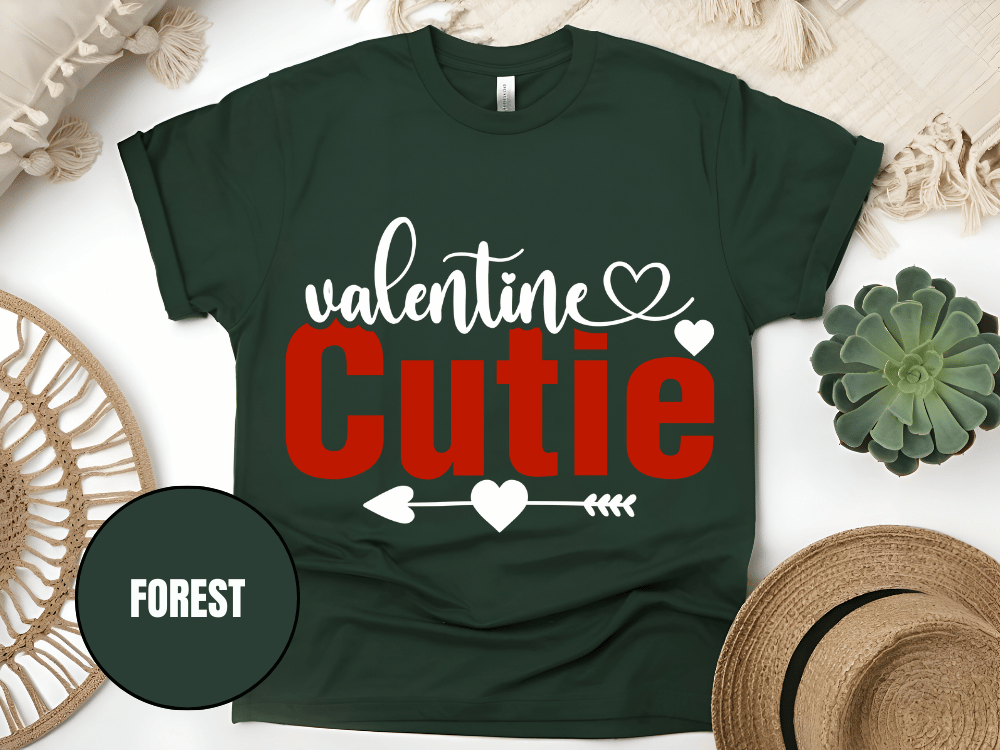 "Valentine Cutie, Valentine's Day" T-Shirt, (Gildan 5000) VD028