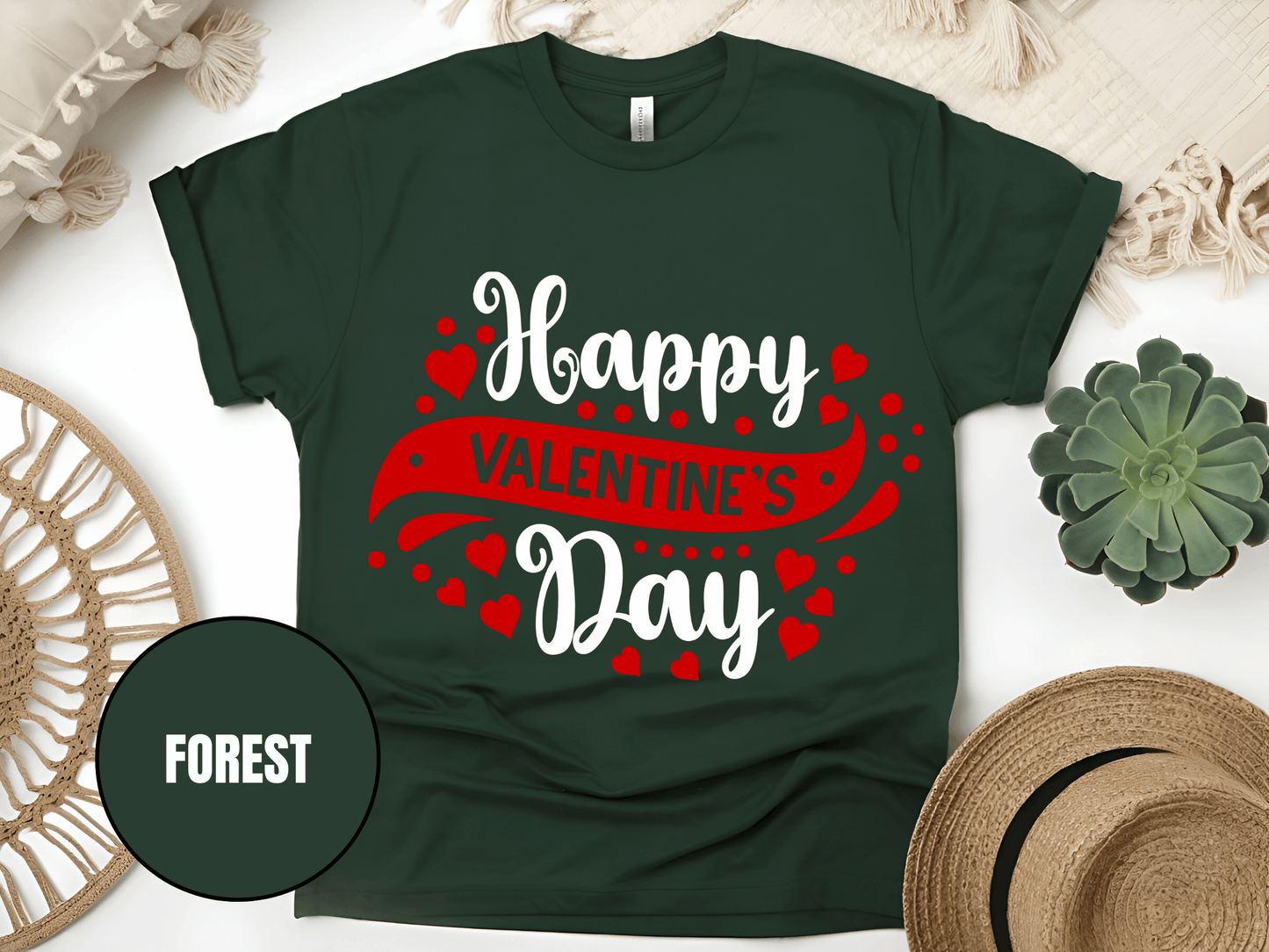 "Happy Valentine's day" T-Shirt, (Gildan 5000) VD003