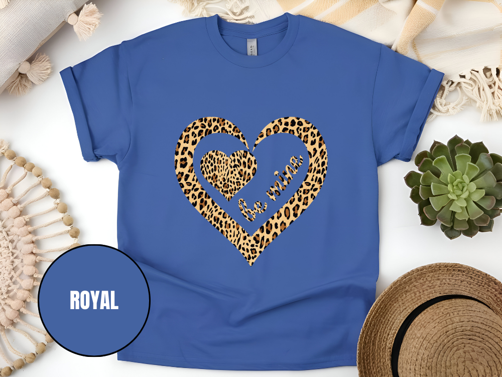 "Be Mine Leopard Design" T-Shirt, (Gildan 5000) VD067