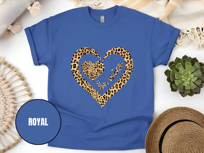 "Be Mine Leopard Design" T-Shirt, (Gildan 5000) VD067