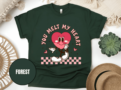 "You Melt My Heart, Valentine's Day" T-Shirt, (Gildan 5000) VD051