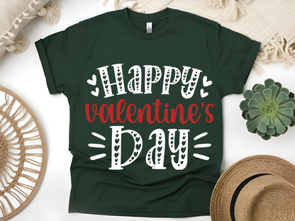 "Happy Valentine's day" T-Shirt, (Gildan 5000) VD001