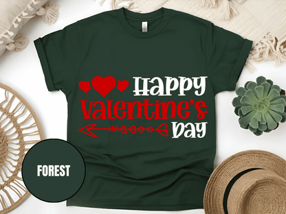 "Happy Valentine's day" T-Shirt, (Gildan 5000) VD009