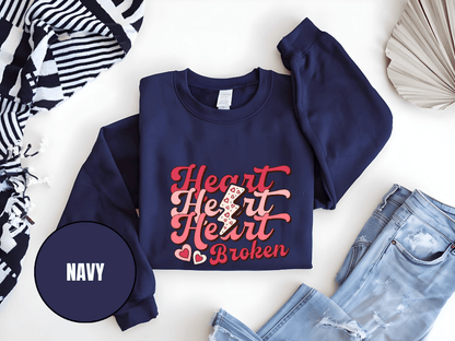 "Heart Heart heart Broken", Valentine's Day (Gildan 18000) VD041