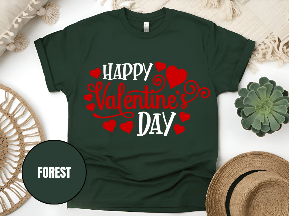 "Happy Valentine's day" T-Shirt, (Gildan 5000) VD007