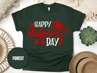 "Happy Valentine's day" T-Shirt, (Gildan 5000) VD007
