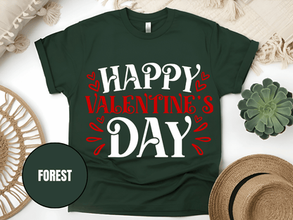 "Happy Valentine's day" T-Shirt, (Gildan 5000) VD004