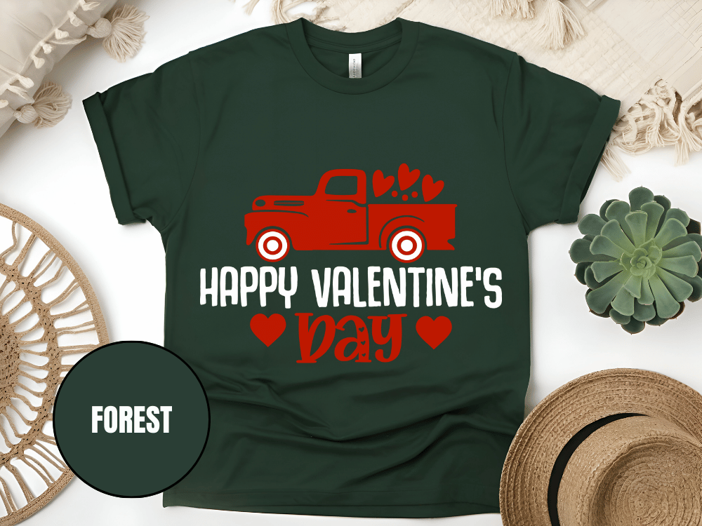 "Hugs Kisses and Valentine Wishes,Valentine's day" T-Shirt, (Gildan 5000) VD021
