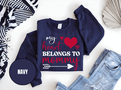 "My Heart Belongs to My Mommy" Valentine's Day (Gildan 18000) VD054