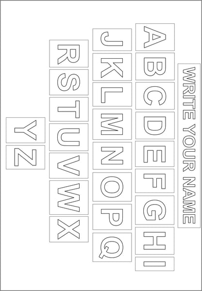 ABC Uppercase and Lowercase Letters - Numbers 1-20 and 20-30-40-50-60-70-80-90-100 PDF files for kids - for school