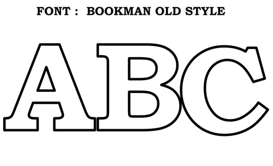 ABC Uppercase Letters PDF 28 pages - Bookman Old Style
