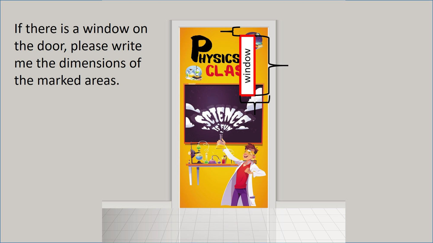 Personalized Physics class school decor, Physics decals for Door, School decor