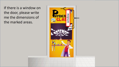 Personalized Physics class school decor, Physics decals for Door, School decor